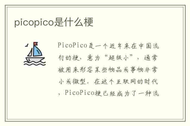 picopico是什么梗